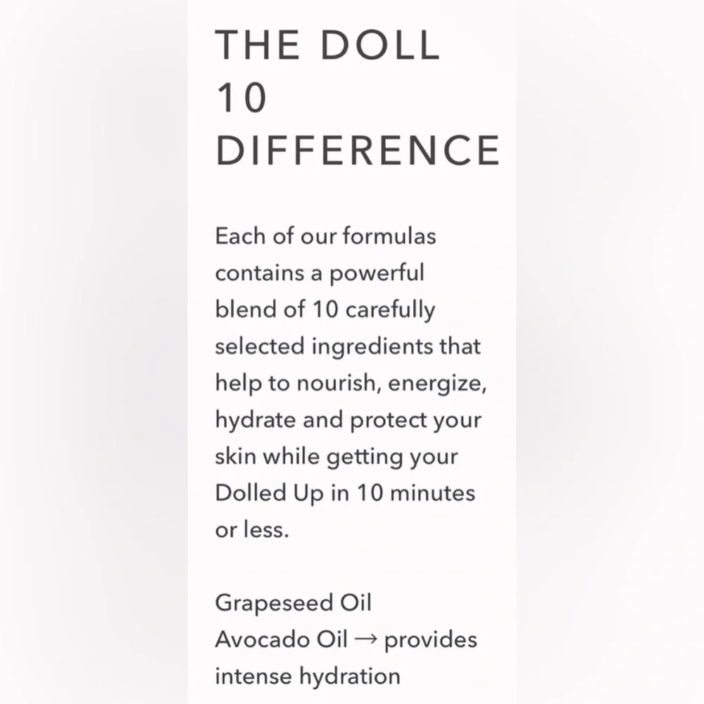 Doll 10 - HydraLux Smoothing Foundation - Various Shades - NIB and NWOB